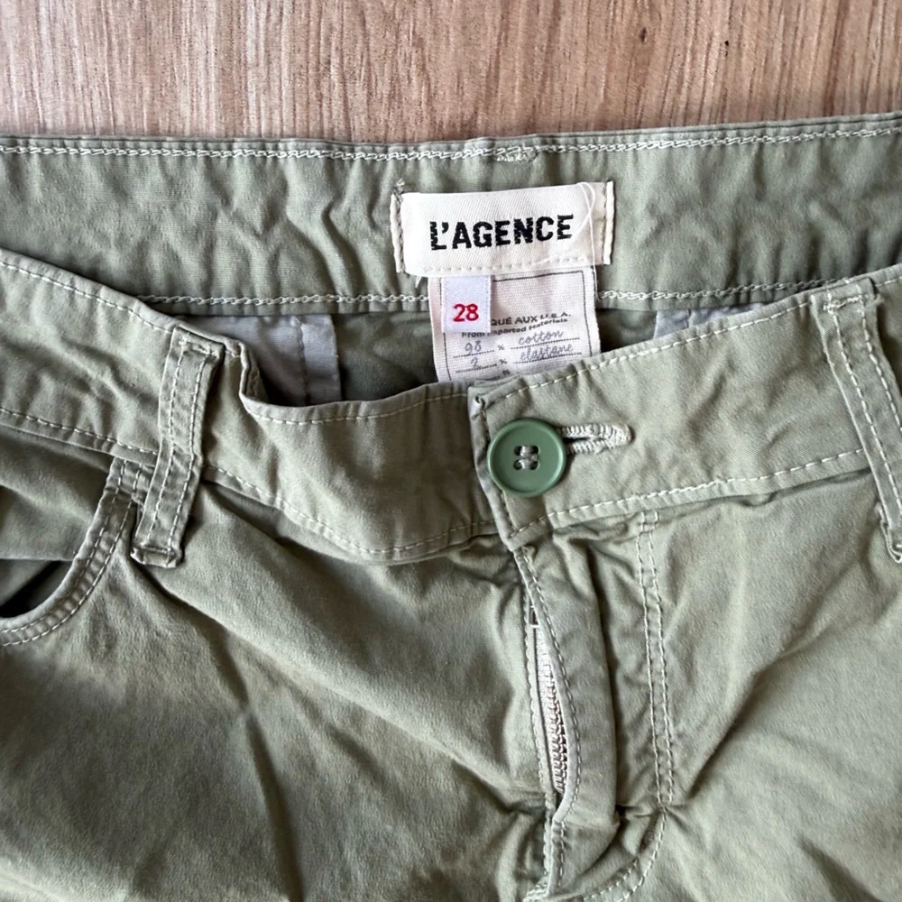 L’AGENCE Mirabel Mid-Rise Flight Pants in Soft Army - Picture 5 of 6